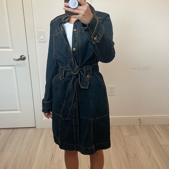 Free People Denim Trench Coat - Picture 9 of 16
